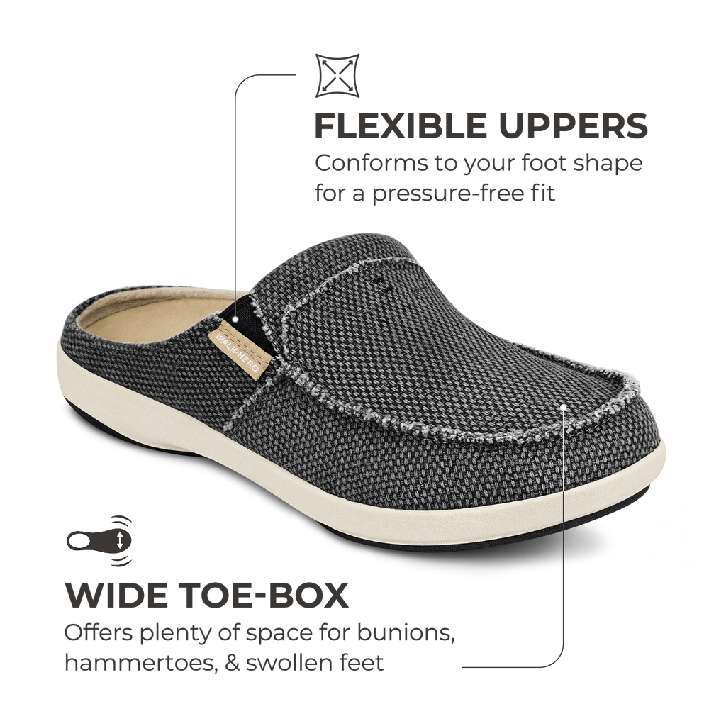 Men's Canvas Arch Support Slippers