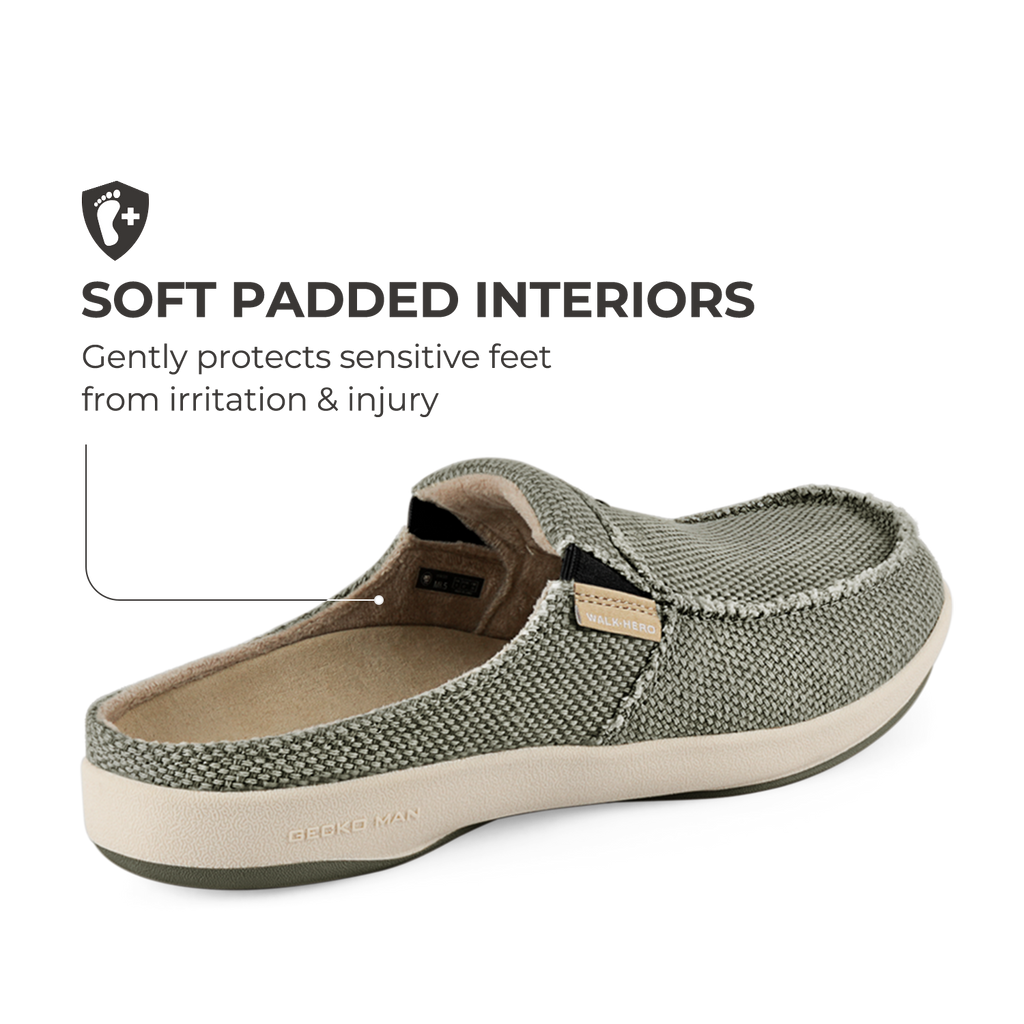 Men's Canvas Arch Support Slippers