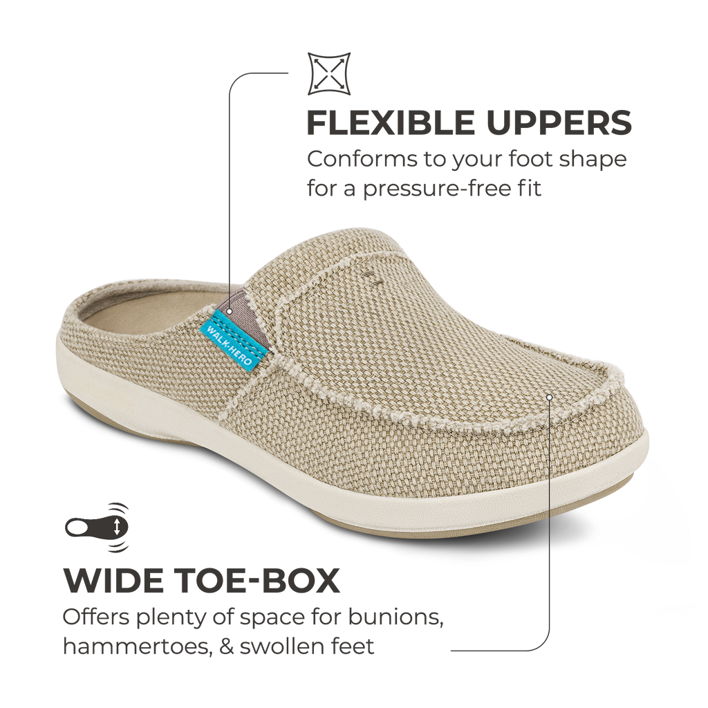 Men's Canvas Arch Support Slippers