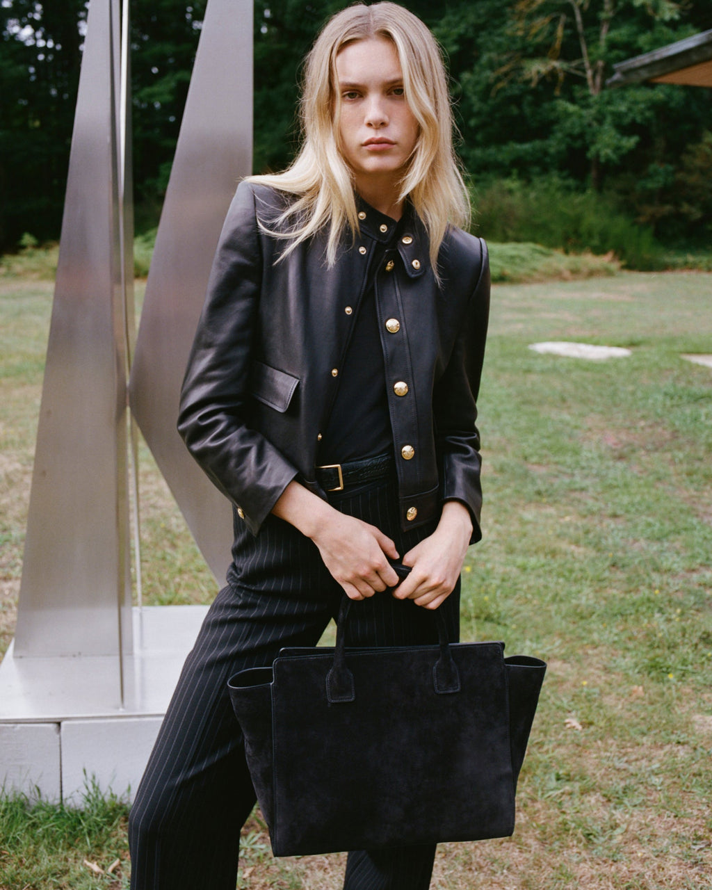 HADLEY LEATHER CROPPED JACKET