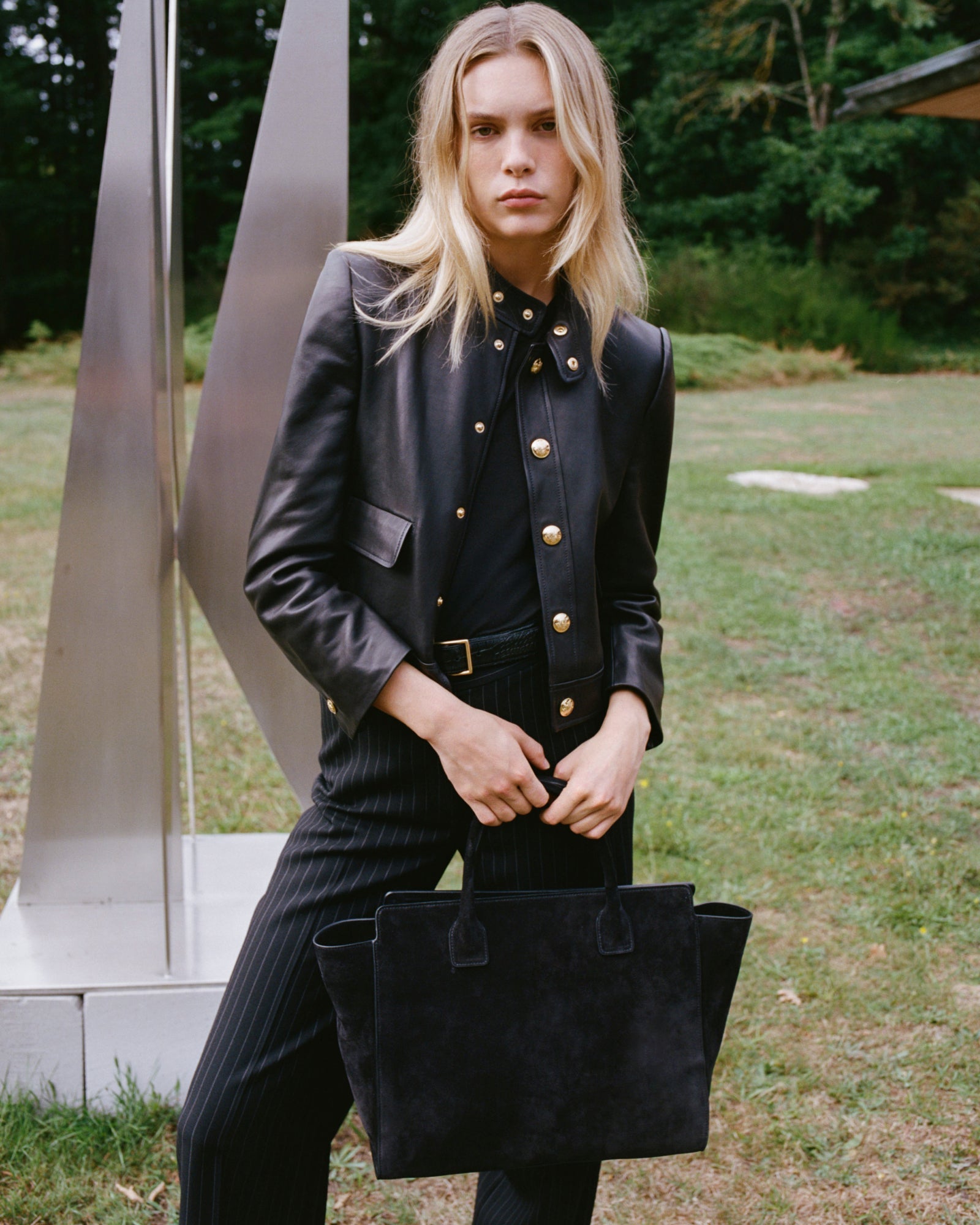 HADLEY LEATHER CROPPED JACKET