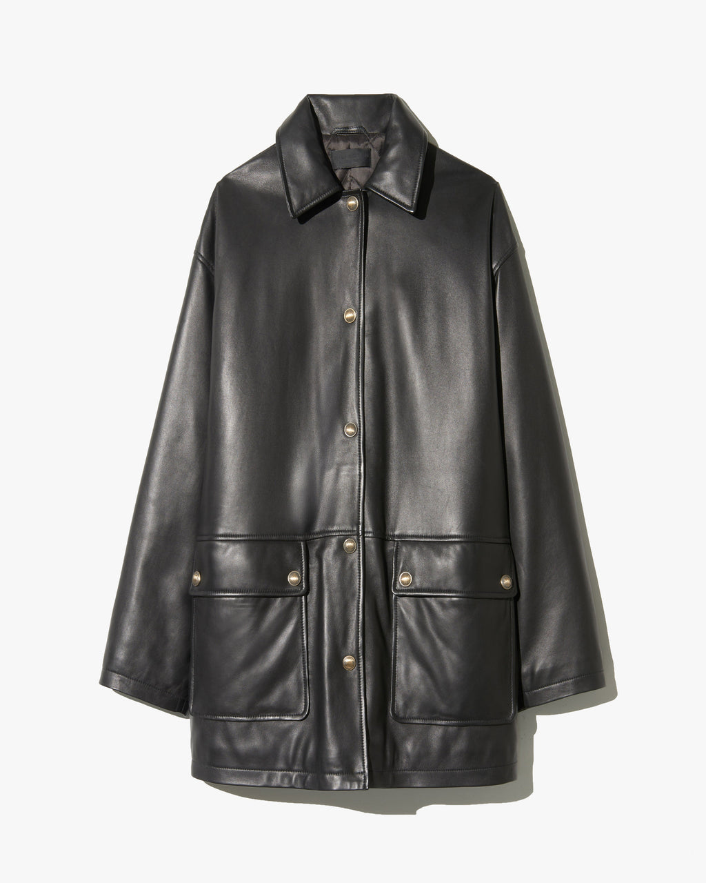CORDEL LEATHER COAT
