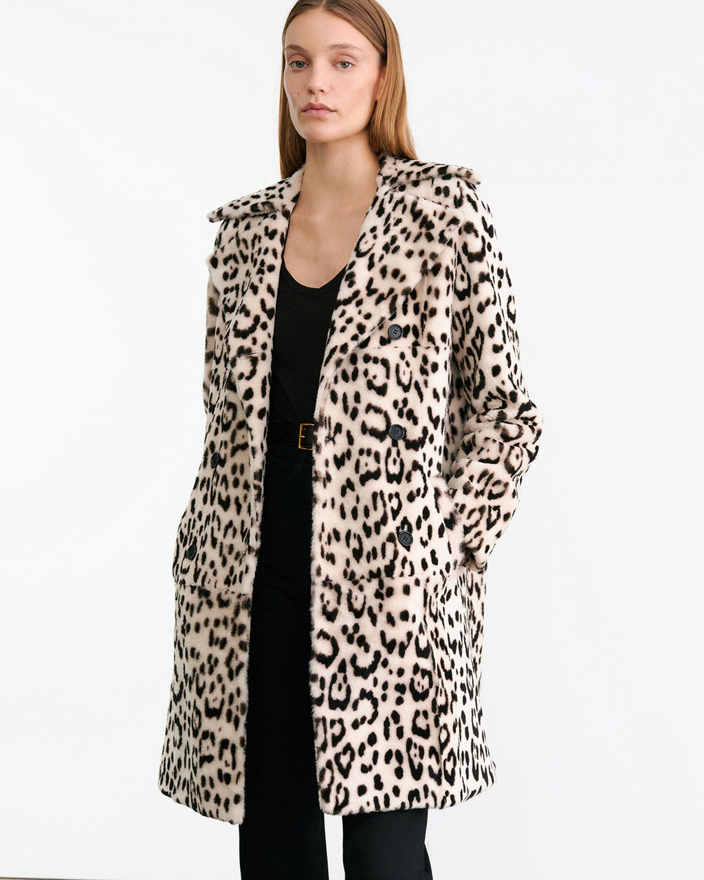 CRYSTAL SHEARLING COAT