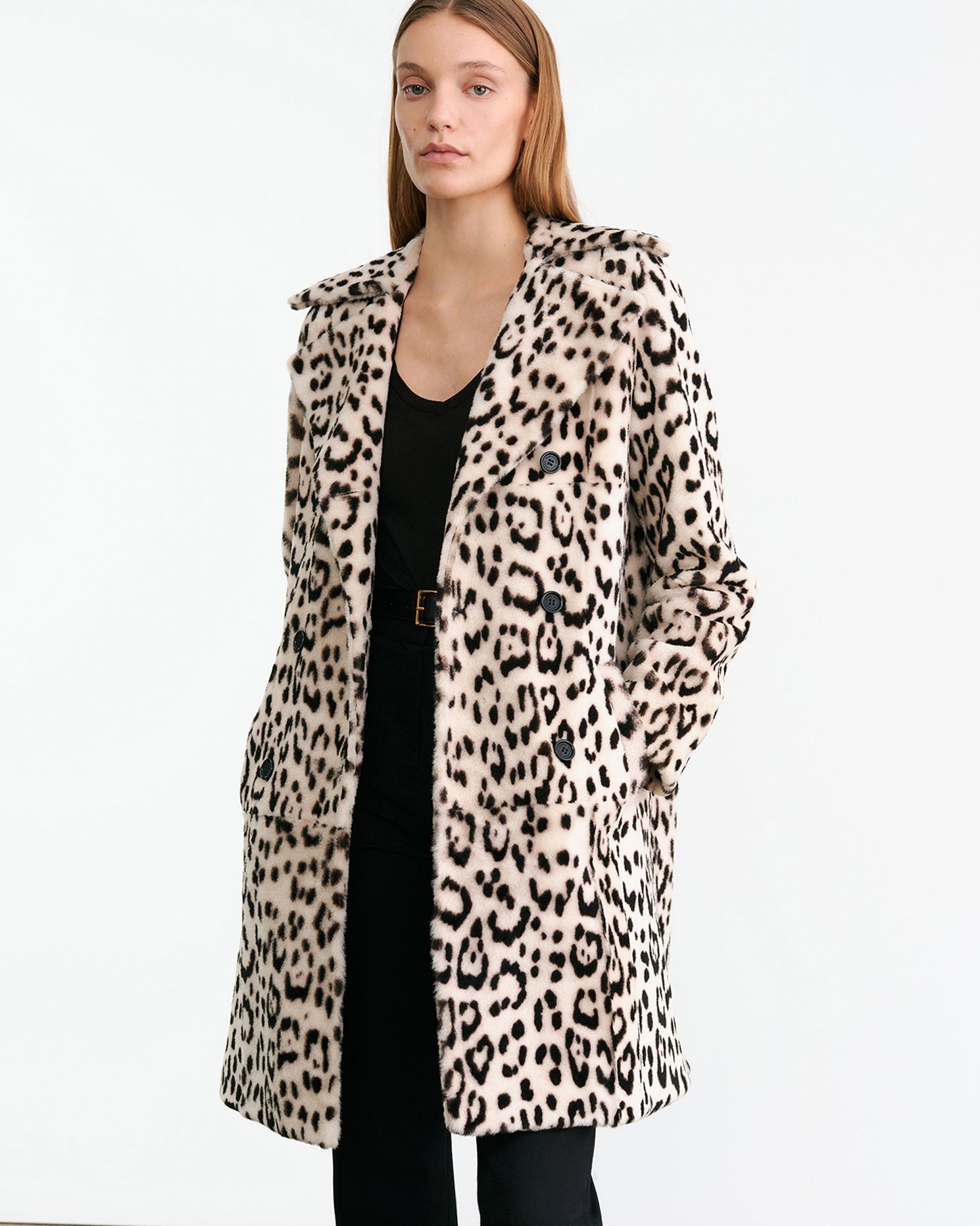 CRYSTAL SHEARLING COAT