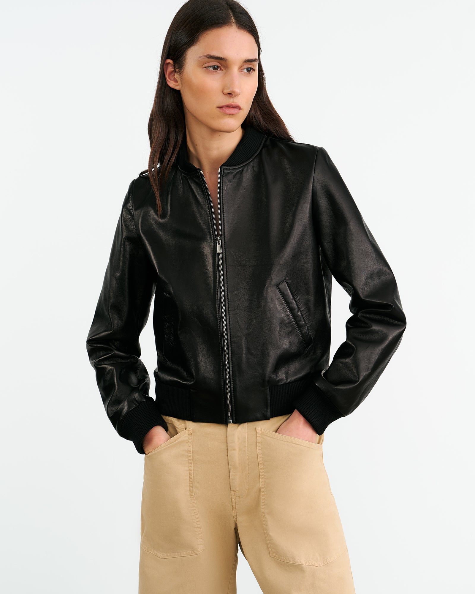 THORENS LEATHER BOMBER