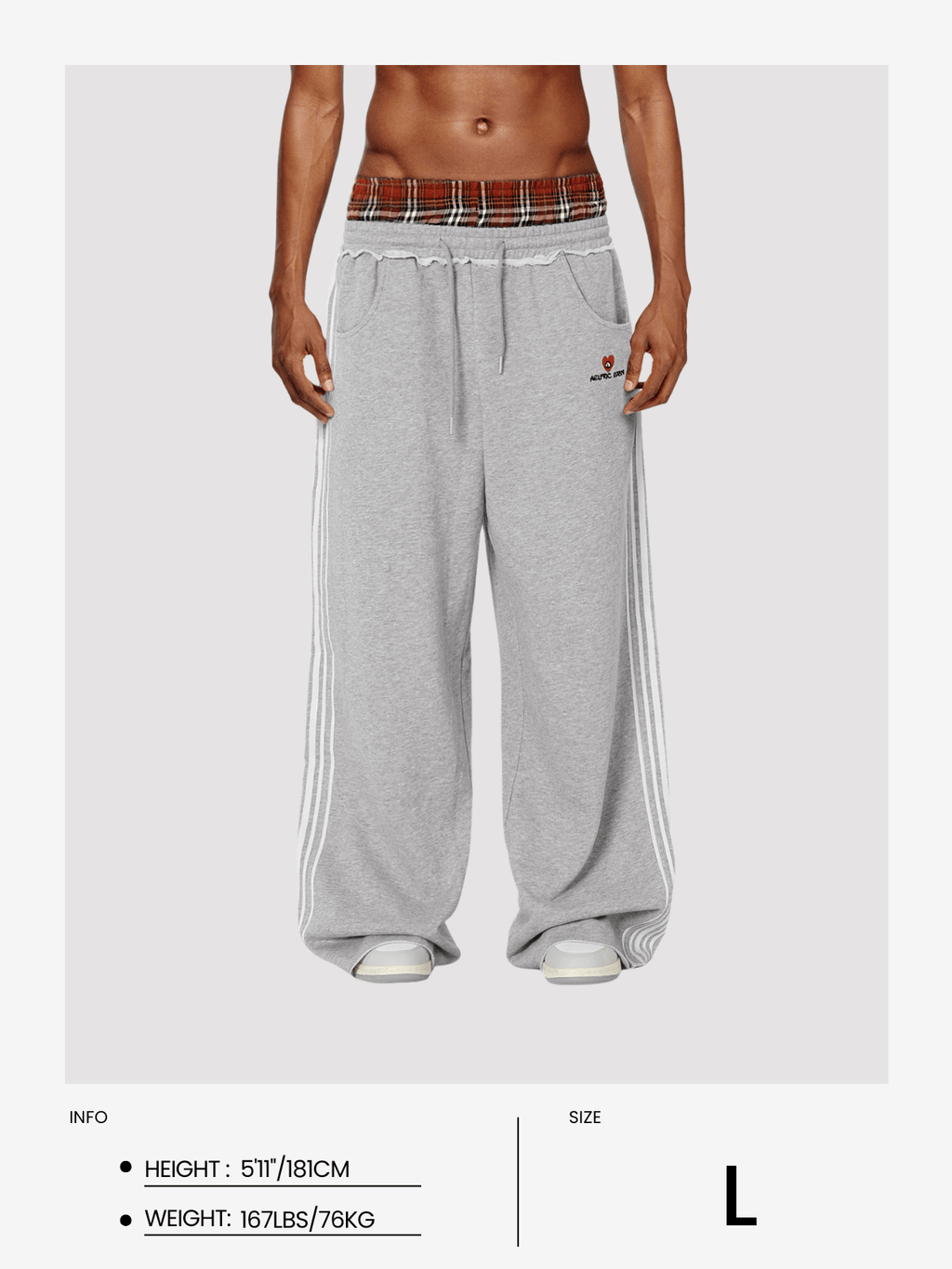 Retro Double Waist Sweatpants – Unisex Style