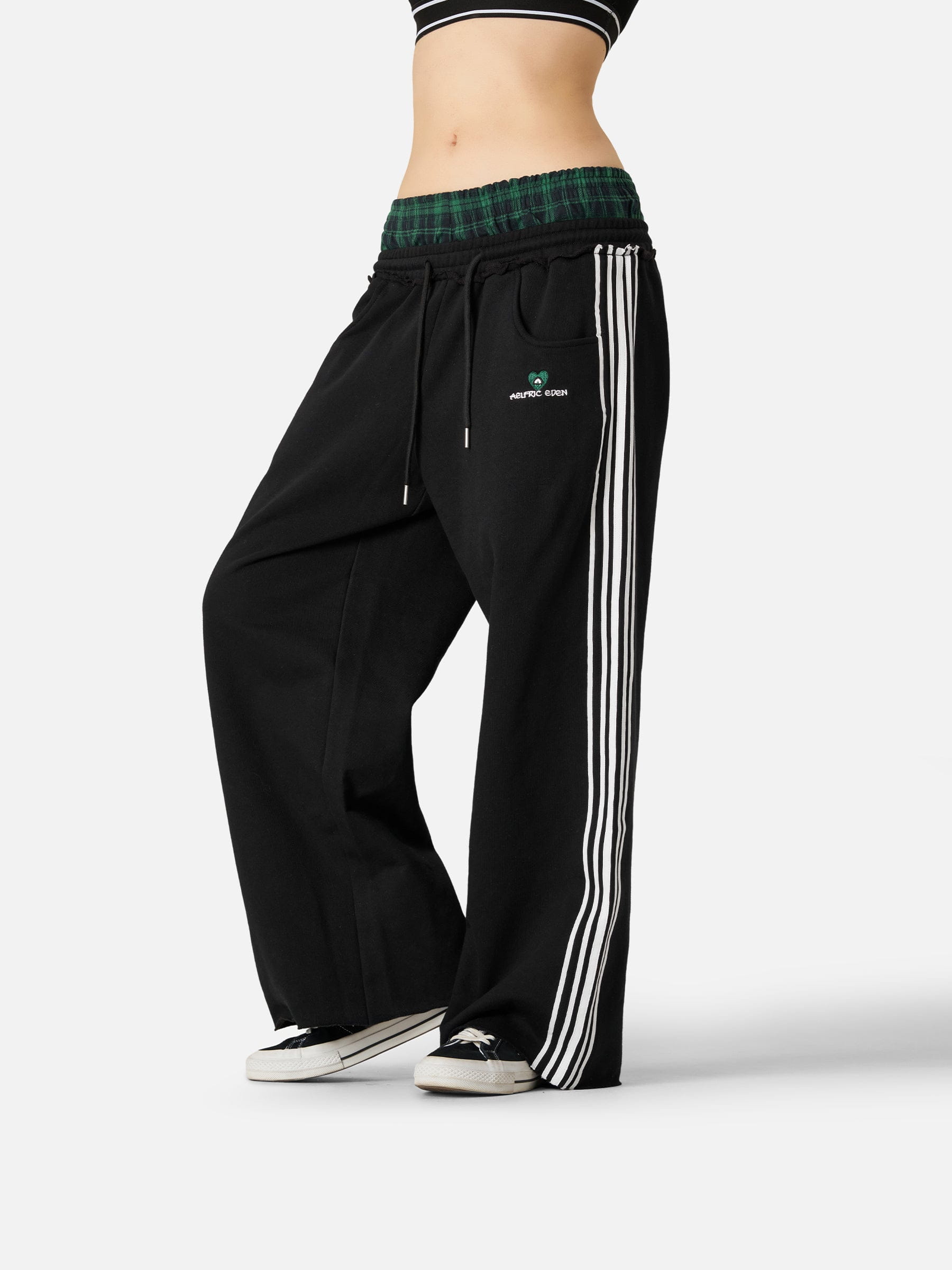 Retro Double Waist Sweatpants – Unisex Style